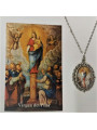 Jungfrau von Pilar emaillierte Medaille 14 mm mit Druck