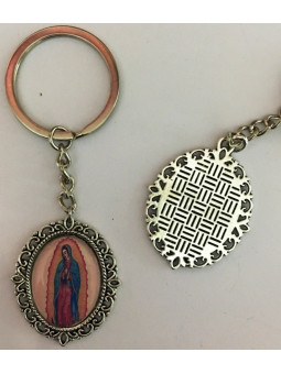 Jungfrau Guadalupe Emaillierter Schlüsselanhänger 45 x 30mm