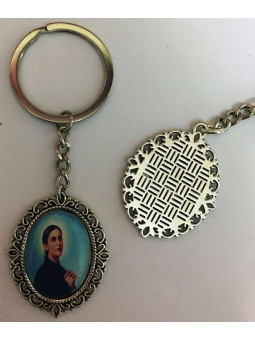 Santa Gema Emaillierter Schlüsselanhänger 45 x 30mm