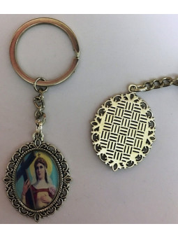 Sankt Helena emaillierter Schlüsselanhänger 45 x 30mm