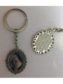 Santa Rita emaillierter Schlüsselanhänger 45 x 30mm