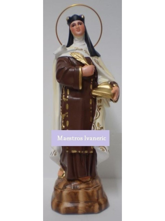 Bild der Heiligen Teresa von Avila. 25cm