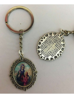 Santa Ana emaillierter Schlüsselanhänger 45 x 30mm