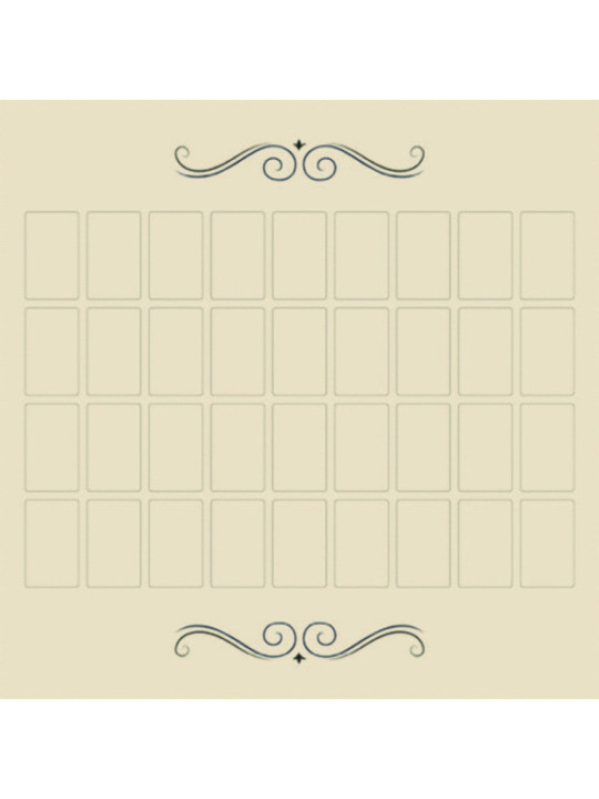 Großes Tableau Lenormand Tarot-Tuch, 60 x 60