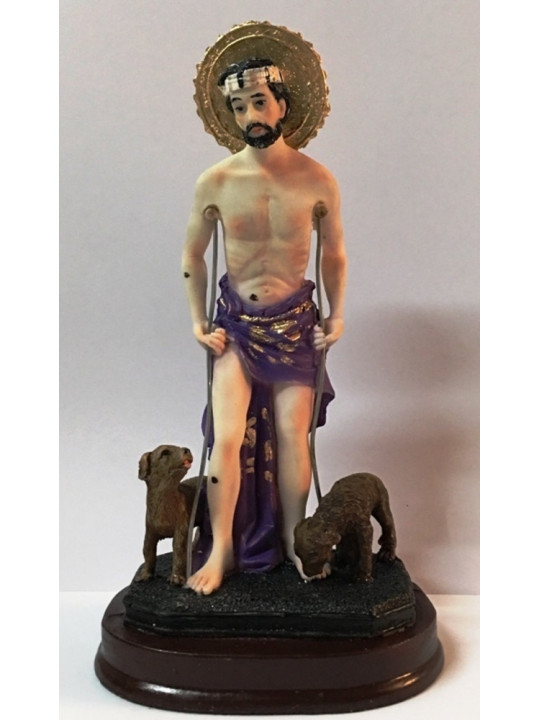 Handgemachte Harz Statue Saint Lazarus 23 Zentimeter