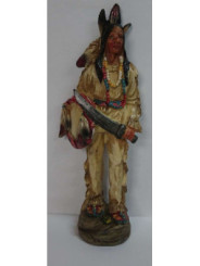 Indisches Kunsthandwerkerbild aus Harz, Schwert und Schild. 18,5cm