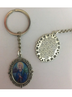 Sankt Peter emaillierter Schlüsselanhänger 45 x 30mm