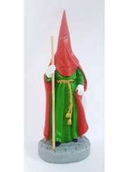 20cm Handgefertigtes Bild des Nazareners aus Kunstharz Grün und Rot