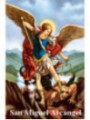 Plastifizierter Druck Erzengel Michael 5x7,5cm