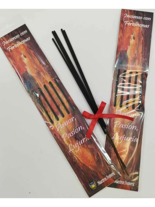 Kunsthandwerkliche Räucherstäbchen mit Pheromonen Aroma-Schokolade.