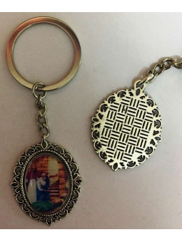 San Alejo Emaillierter Schlüsselanhänger 45 x 30mm