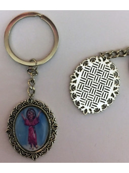 Emaillierter Göttliches Kind Schlüsselanhänger 45 x 30mm