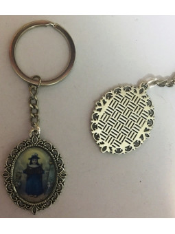 Emaillierter Schlüsselanhänger Niño de Atocha 45 x 30mm