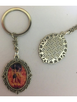 Pomba Gira emaillierter Schlüsselanhänger 45 x 30mm