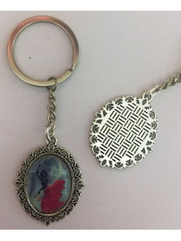 Oya emaillierter Schlüsselanhänger 45 x 30mm