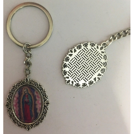 Santa Muerte emaillierter Schlüsselanhänger 45 x 30mm
