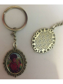 Eleggua Emaillierter Schlüsselanhänger 45 x 30mm