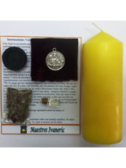 Kerze. Rituelle Kerze.nweihe Tetragramaton Reichtum