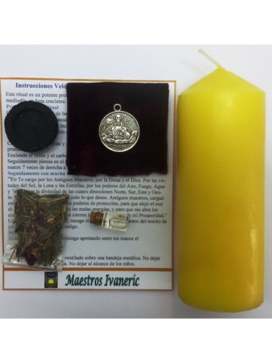 Kerze. Rituelle Kerze.nweihe Tetragramaton Reichtum