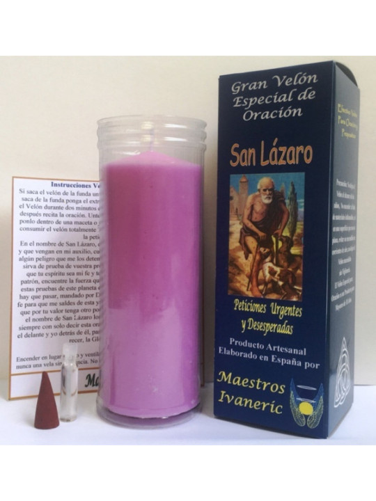 Kerze. Besondere Gebets des Heiligen Lazarus
