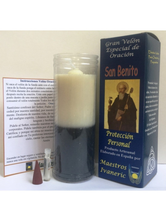 Kerze. Spezielles Ermächtigte Gebets mit St. Benedikt Gebet, Schutz