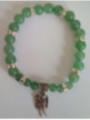 Grüner Quarz-Mineral-Armband mit Sankt Michael, Verteidigung und Schutz