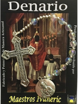 Denarius Medaille Heiliges Herz-Jungfrau vom Berg Karmel mit Kreuz