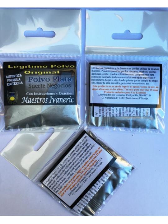Silberstaub, Glücksgeschäft mit Anleitung und Gebet