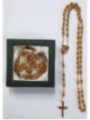 Kauf von 5 Stücke, Goldener Rosenkranz aus Edelstahl.