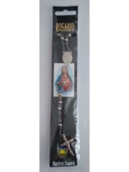 Kaufen Sie 5 Stücke versilbert Edelstahl Rosenkranz mit Saint Benedict Medaille.
