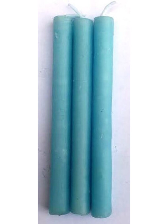 Kerze. Spezielles Esoterisch  11 Cm Hellblau, 12 Stück.