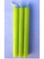 Kerze. Spezielles Esoterisch 11 Cm Hellgrün, 12 Stück.