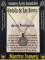 Kaufen Sie 5 Stücke handgefertigte Edelstahl Talisman, Saint Benedict, Great Protector