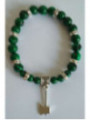 Malachit-Mineral-Armband mit Axt lockt Kunden an