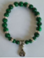 Malachit-Mineral-Armband mit Geldbörse