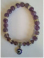 Amethyst-Mineral-Armband mit Türkischem Auge