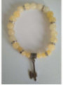 Gelbes Jaspis-Mineral-Armband mit keltischer Axt