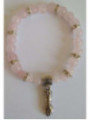 Rosenquarz-Mineral-Armband mit Manschette, Schutz in der Liebe
