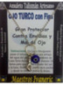 Handgefertigter Talisman Türkisches Auge mit Figa