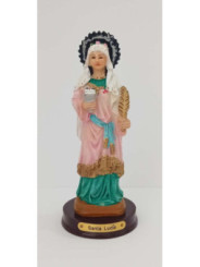 Harz-Figur Sankt Lucia, 12cm