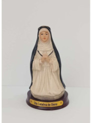 Kunstharzfigur der Heiligen Katharina von Siena, cm