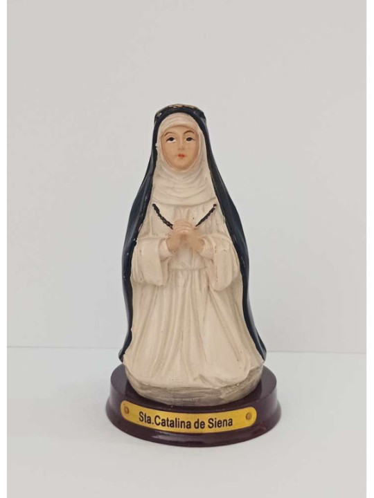 Kunstharzfigur der Heiligen Katharina von Siena, cm