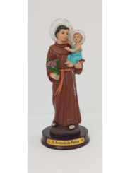 Kunstharzfigur Heiliger Antonius von Padua, 12cm