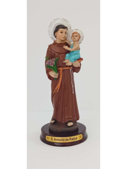 Kunstharzfigur Heiliger Antonius von Padua, 12cm