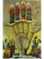 5x7,5cm. plastifizierter Abdruck Mächtiges Hand