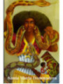 St. Martha die Domina Plastifizierter Abdruck. 5x7,5cm