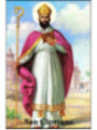 St. Cyprian Plastifizierter Abdruck. 5x7,5cm
