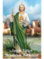 Plastifizierter Abdruck St. Jude Thaddäus Segen des Hauses. 5x7,5cm