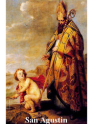 St. Augustine Plastifizierter Abdruck. 5x7,5cm