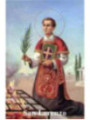 St. Lawrence Plastifizierter Abdruck. 5x7,5cm